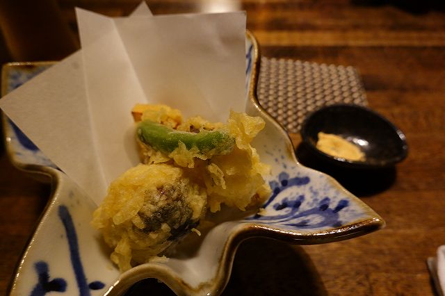 板前キッチン兎の揚げ物は天ぷらです。