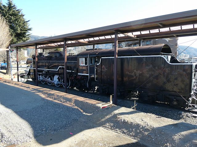 諏訪湖畔公園のD51蒸気機関車