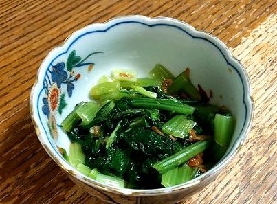 小松菜料理の定番といえば、やっぱり「おひたし」