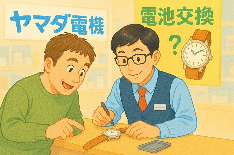 ヤマダ電機時計電池交換
