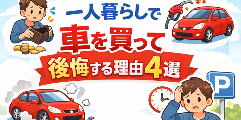 一人暮らしの車の是非