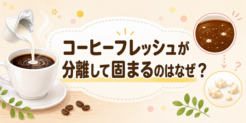 コーヒーフレッシュが分離して固まるのは？